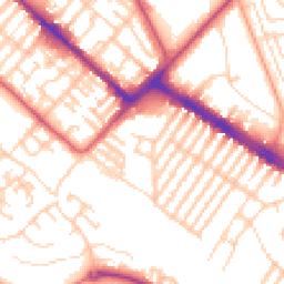 Daytime road noise heatmap for L17 7DZ