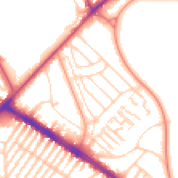 Daytime road noise heatmap for L17 8TS