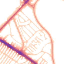 Daytime road noise heatmap for L17 8TZ