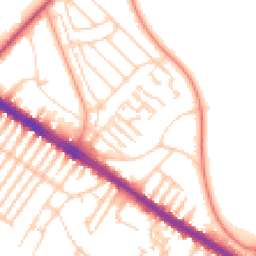 Daytime road noise heatmap for L17 8UZ
