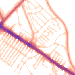 Daytime road noise heatmap for L17 8YQ