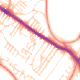 Daytime road noise heatmap for L17 9PB