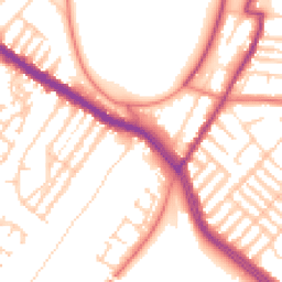 Daytime road noise heatmap for L17 9PW