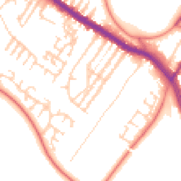Daytime road noise heatmap for L17 9QQ