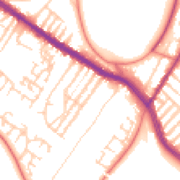 Daytime road noise heatmap for L17 9QW