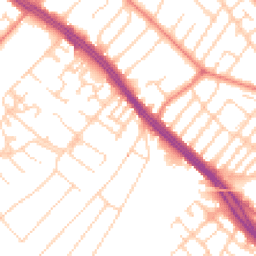Daytime road noise heatmap for L19 0PB