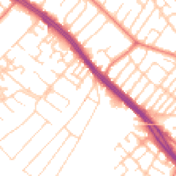 Daytime road noise heatmap for L19 0PE