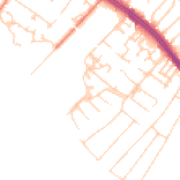 Daytime road noise heatmap for L19 0QH