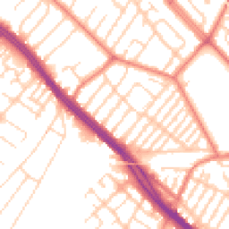 Daytime road noise heatmap for L19 1QE