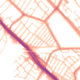 Daytime road noise heatmap for L19 1QJ