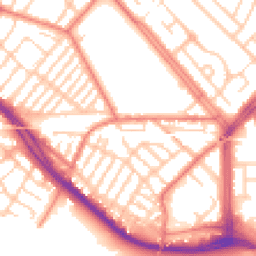 Daytime road noise heatmap for L19 1RA