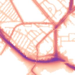 Daytime road noise heatmap for L19 1RJ