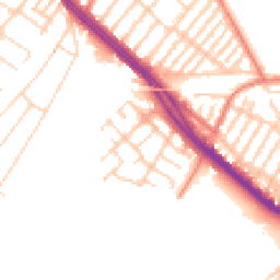 Daytime road noise heatmap for L19 2HA