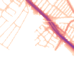 Daytime road noise heatmap for L19 2HL