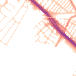 Daytime road noise heatmap for L19 2HN