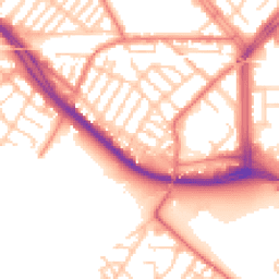 Daytime road noise heatmap for L19 2JD