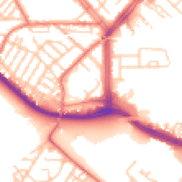 Daytime road noise heatmap for L19 2JP
