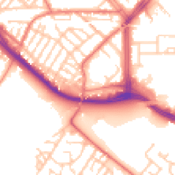 Daytime road noise heatmap for L19 2JX