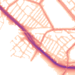 Daytime road noise heatmap for L19 2LB