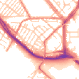 Daytime road noise heatmap for L19 2LE