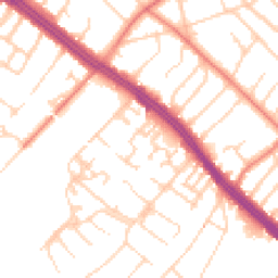 Daytime road noise heatmap for L19 3QA
