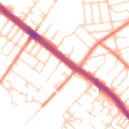 Daytime road noise heatmap for L19 3QE