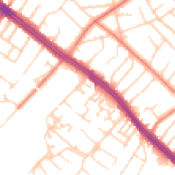 Daytime road noise heatmap for L19 3QJ