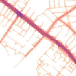 Daytime road noise heatmap for L19 3QS