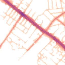 Daytime road noise heatmap for L19 3QU