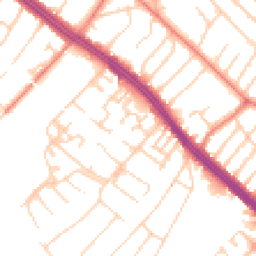 Daytime road noise heatmap for L19 3RN