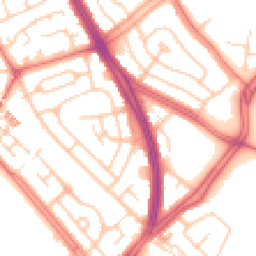 Daytime road noise heatmap for L19 4TA