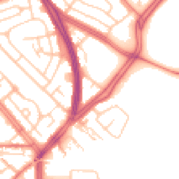 Daytime road noise heatmap for L19 4TD