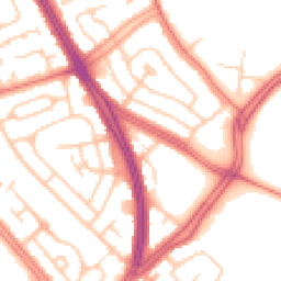 Daytime road noise heatmap for L19 4TP