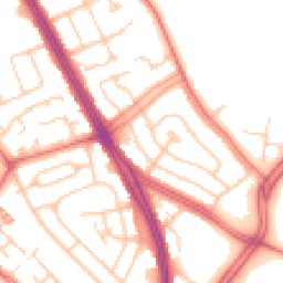 Daytime road noise heatmap for L19 4TR