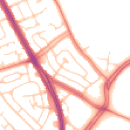 Daytime road noise heatmap for L19 4TT