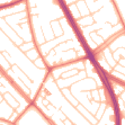 Daytime road noise heatmap for L19 4UE