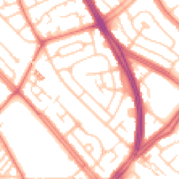 Daytime road noise heatmap for L19 4UU