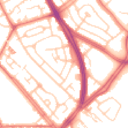 Daytime road noise heatmap for L19 4UY