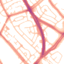 Daytime road noise heatmap for L19 4UZ