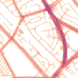 Daytime road noise heatmap for L19 4XG
