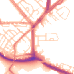 Daytime road noise heatmap for L19 5NS