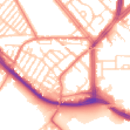 Daytime road noise heatmap for L19 5NX