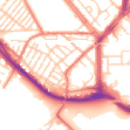 Daytime road noise heatmap for L19 5PA