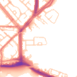 Daytime road noise heatmap for L19 5PE