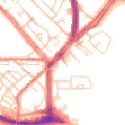 Daytime road noise heatmap for L19 5PQ