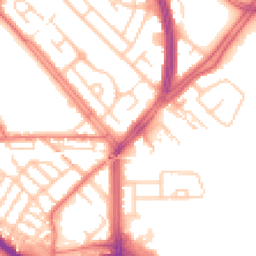 Daytime road noise heatmap for L19 6PL