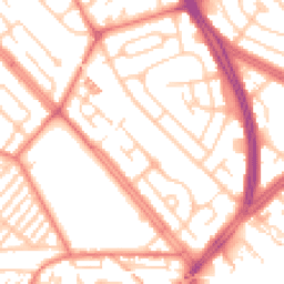 Daytime road noise heatmap for L19 6PN