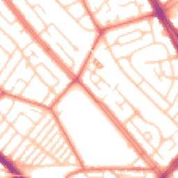 Daytime road noise heatmap for L19 6PQ