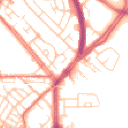 Daytime road noise heatmap for L19 6PU