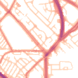 Daytime road noise heatmap for L19 6QB